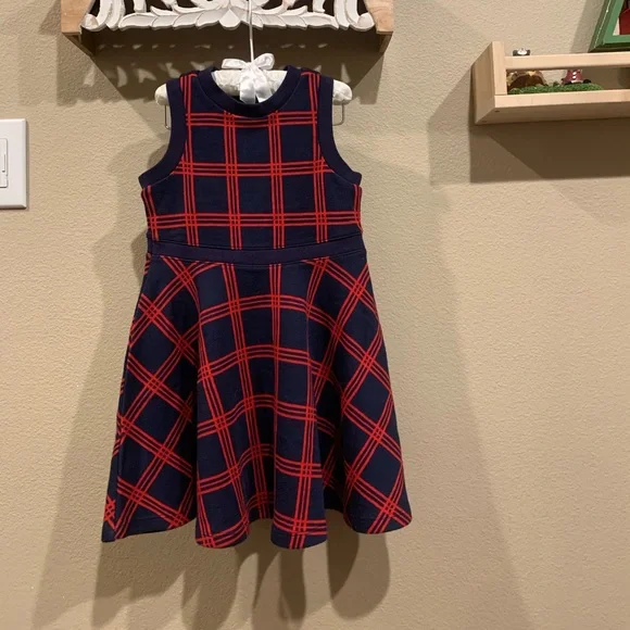 NWOT 4T janie and jack kids girls kint plaid holiday dress - Picture 1 of 8